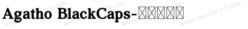 Agatho BlackCaps字体转换